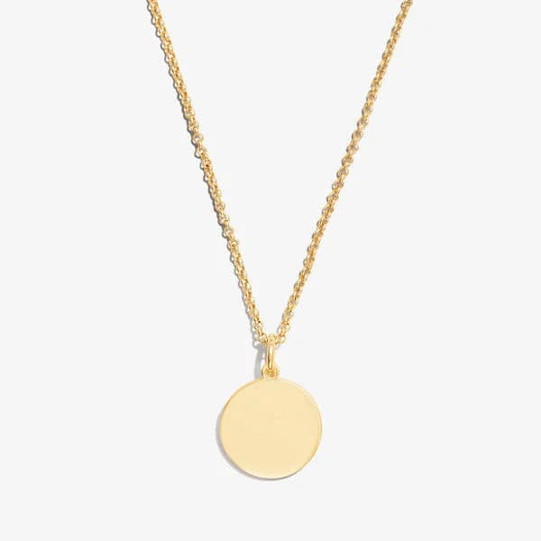 ALEX AND ANI Engravable Circle Charm Necklace
