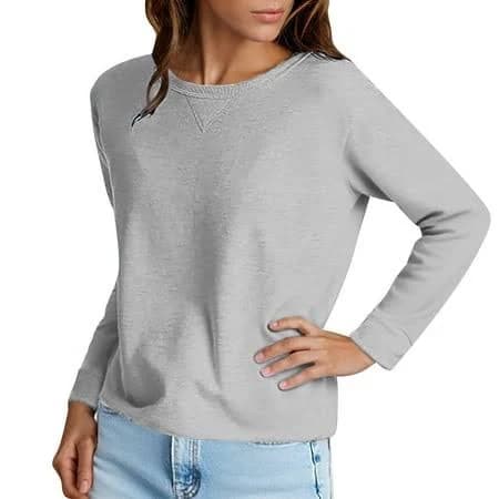Women's Loose Fitting Crewneck Sweatshirt