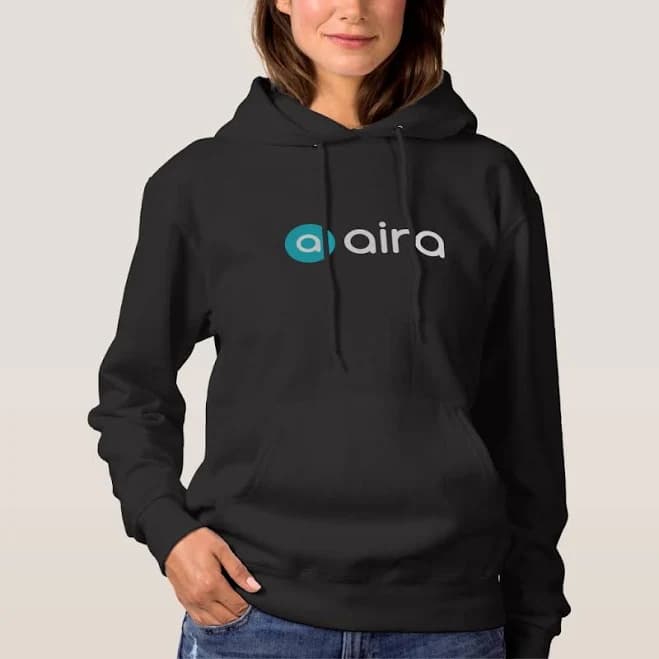Adult Aira Logo Women's Basic Hooded Sweatshirt