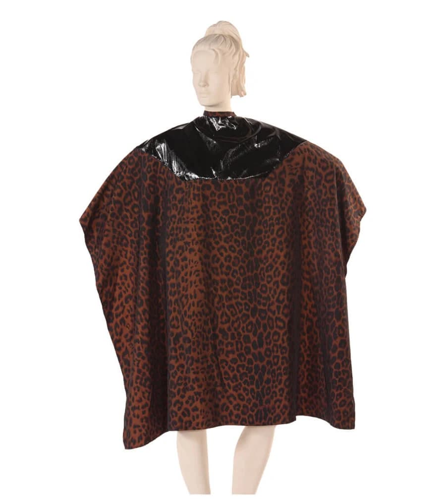 Waterproof Leopard Print Salon Cape
