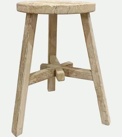 Tuomo Round Elm Stool