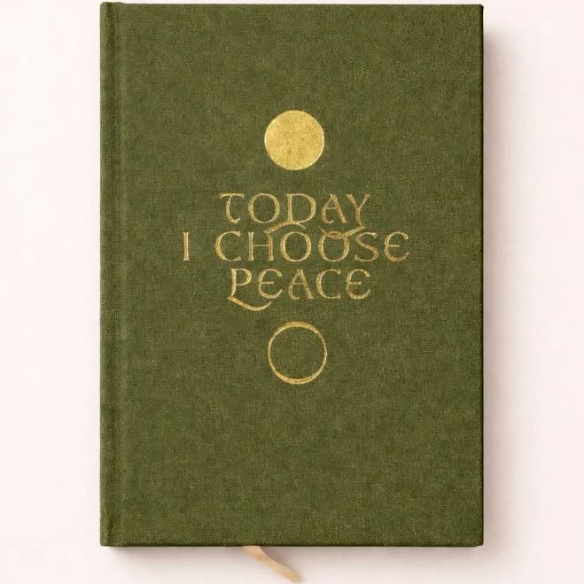 Today I Choose Peace Linen Bound Journal
