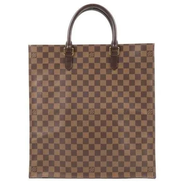 Louis Vuitton Damier Ebene Sac Plat Tote Bag