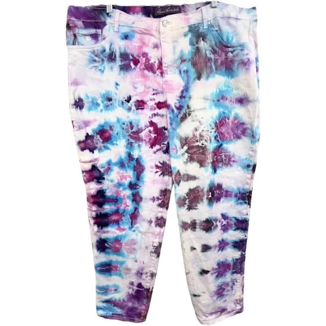 Gloria Vanderbilt Plus Size Handmade Tie Dye High Rise Jeans