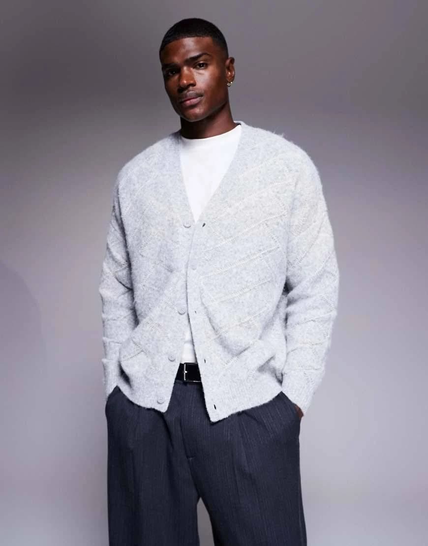 ASOS Super Oversized Textured Knit Cardigan