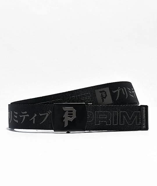 Primitive Temptest Black Web Belt