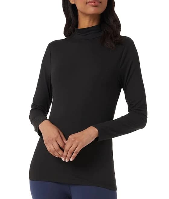 32 Degrees Women's Cozy Heat Mock Neck Long Sleeve Top