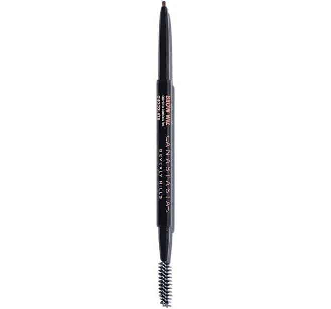 Anastasia Beverly Hills Brow Wiz Precision Eyebrow Pencil Chocolate 0.003oz/0.085g Makeup Eyebrow Warm Brown Thin Tip Natural Fill Hair Like Stroke