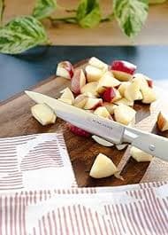 Amazon.com: DURA LIVING 2-Piece Kitchen Knife Set – Ultra Sharp Precision German Stainless Steel Blades, 5” Utility & 3.5” Paring Knife with Ergonomic Handles, Multipurpose for Slicing & Peeling, Cream Handle: Home