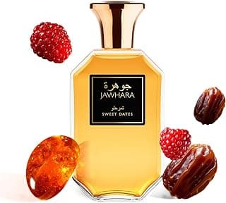 Jawhara Sweet Dates | Ambery Fruity Eau de Parfum 3.3 fl oz | Notes of Raspberry, Medjool Dates, and Rich Amber | Long Lasting | Everyday Wear | Travel Size
