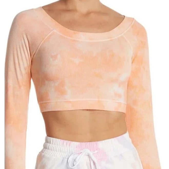 Women Basic Ribbed Knit Tie Dye Tank Top Crew Neck Sleeveless Crop Top Y2K Summer Camisole Vest Top