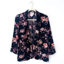 La Hearts | Jackets & Coats | La Hearts Floral Open Blazer | Poshmark