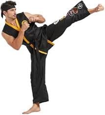 Takuvan Karate Costume for Men Deluxe Plus Size Halloween Karate Gi Uniform Set with Black Belt Headband Adult Unisex: Buy Online at Best Price in UAE - Amazon.ae