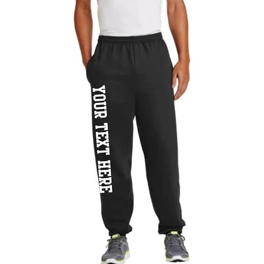 Personalized Fleece Sweatpants with Pockets