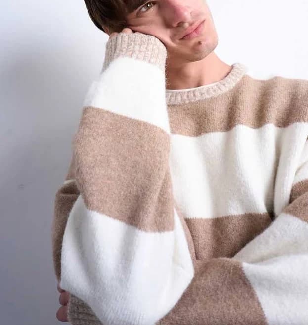 Topman Regular Fit Striped Sweater