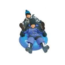 Slippery Racer AirDual Inflatable Snow Tube Sled for 2 Riders, Blue - Walmart Business Supplies
