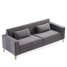Modern Velvet Upholstered Living Room Sofa - Overstock - 40463001