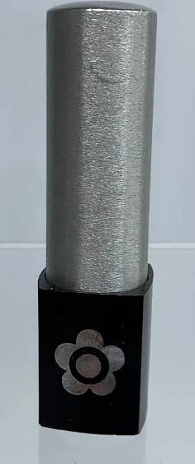 Vtg 60’s Mary Quant Lipstick 011 Rust Berry Silver Cap Black Display