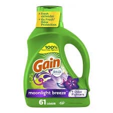 Gain Liquid Laundry Detergent, Moonlight Breeze, 61 Loads
