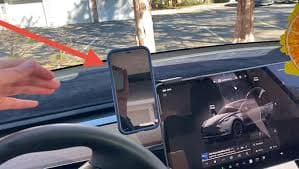 Amazon.com: ORNARTO for Tesla Model 3/Y/Cybertruck Phone Mount Magnetic, [Overload Protection+Anti-Slip Suction, No Screen Discoloration or Residue] 360° Rotatable Car Accessories for Tesla Phone Holder-Black : Cell Phones & Accessories