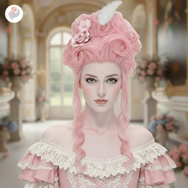 Fluffy High-Top Queen Cosplay Wig