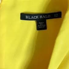 Black Halo | Pants & Jumpsuits | Black Halo Maricopa Yellow Jumpsuit Size 2 | Poshmark