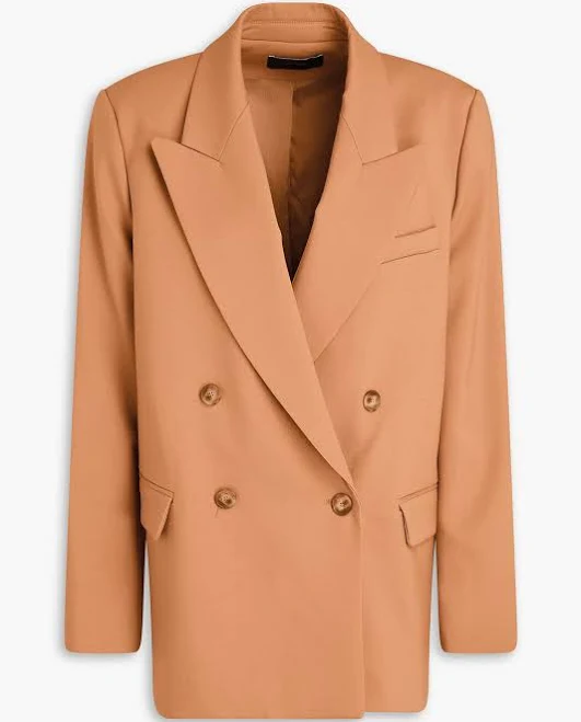 Joseph Jaden double-breasted wool-blend twill blazer - Women - Camel Suits - FR 34