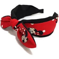 Minnie Mickey Mouse Wide Bow Tie Headband Designer Inspired Party Cosplay Red Minnie Hairband Girls Women
