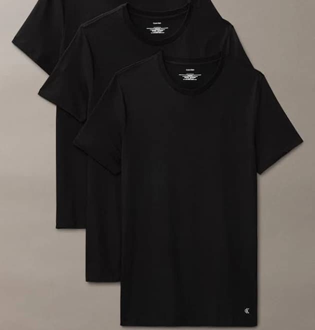 Calvin Klein Men's 3-Pack Cotton Classics Crewneck T-Shirts