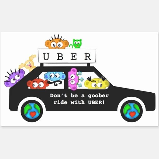 UBER - Goober sticker