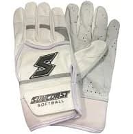 Suncoast Pro White/Black Batting Gloves **Youth Sizes Available**