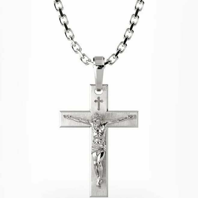 Silver Crucifix Pendant