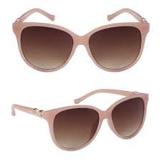 Women Sunglasses Round Plastic Frame Cat Eye Glasses Gold Accent Black White | eBay