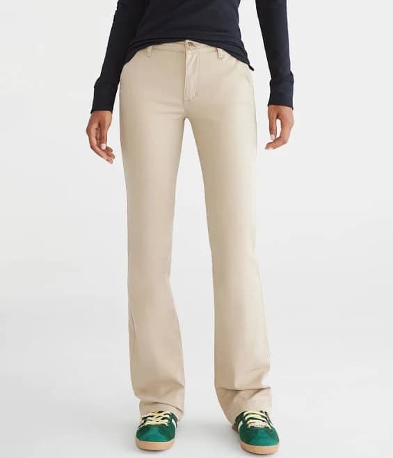 Aeropostale Women's Twill Classic Uniform Pants
