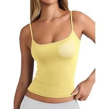 LCNBA Women's Sexy Deep V-Neck Ruched Sleeveless Crop Tank Top Spaghetti Straps Slim Fitted Summer Tops Black X-Small at Amazon Women's Clothing store