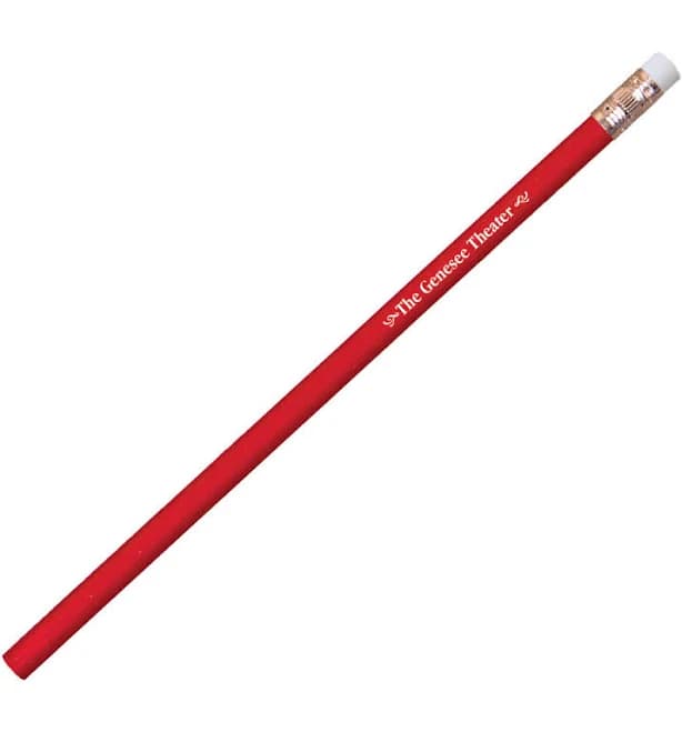 1,000 Promo Pencils - Thrifty Pencil With Pink Eraser - Red