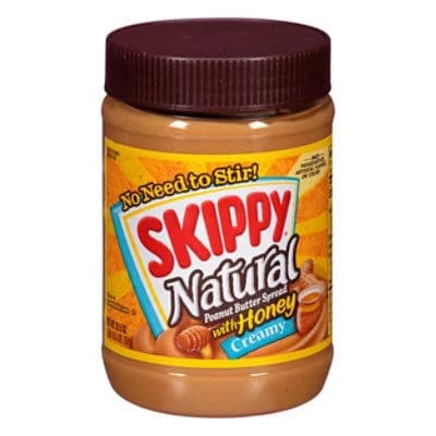 Skippy Natural Creamy Peanut Butter Spread with Honey