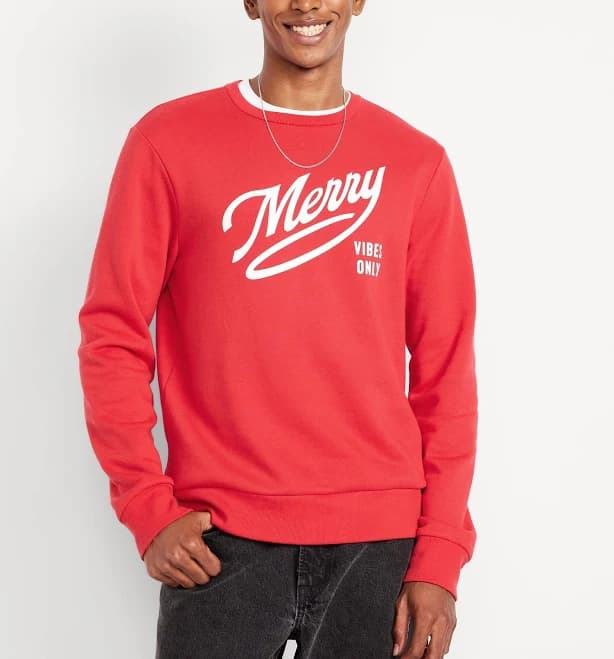 Old Navy Men's Holiday Graphic Sweatshirt