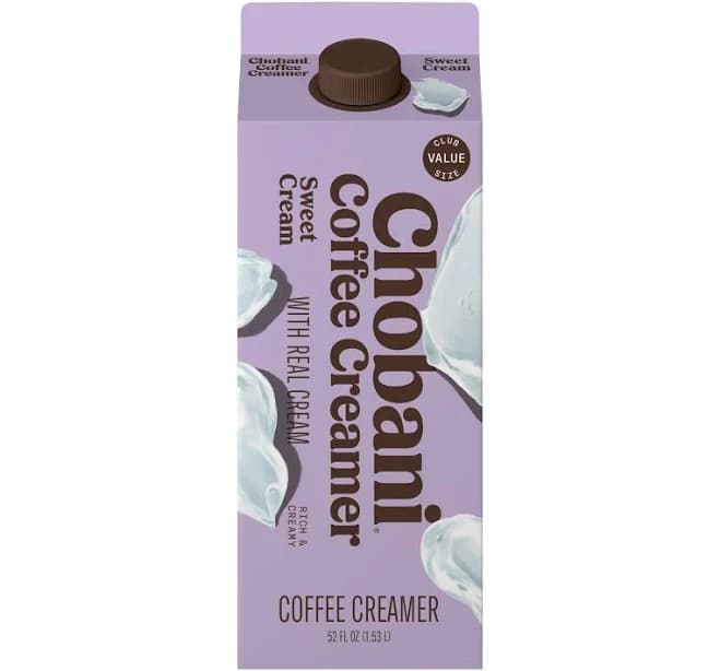 Chobani Sweet Cream Creamer | Dairy Coffee Enhancer