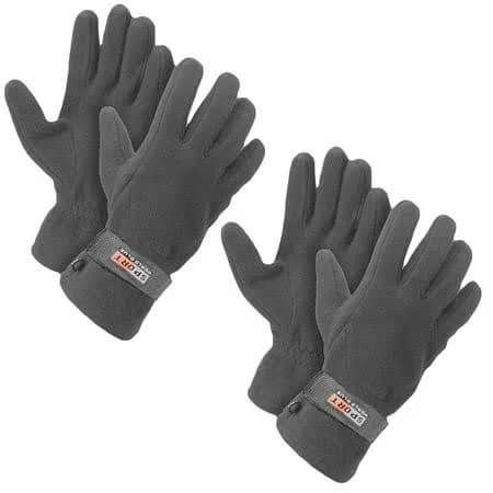 World Blue Unisex Fleece Lined Adjustable Winter Gloves (3 Pairs)