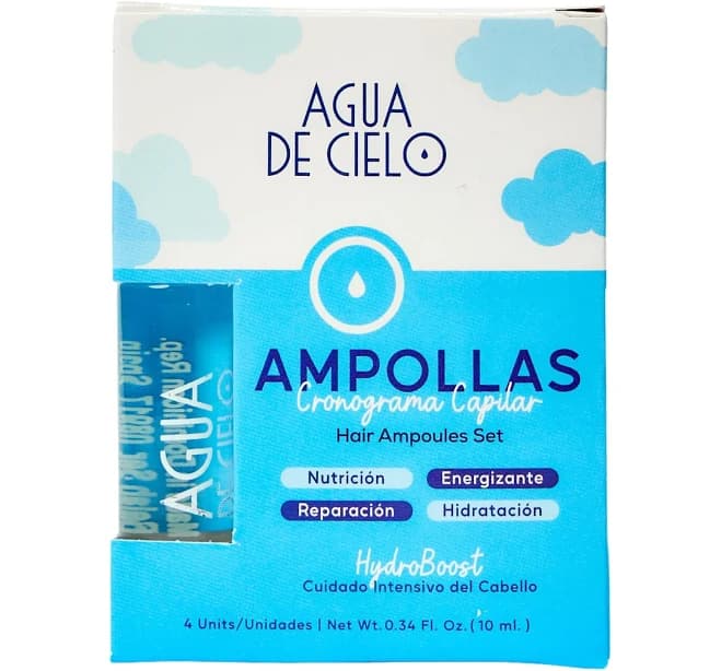 Agua de Cielo Hair Ampoules Set Intensive Hair Treatment for Damaged Hair
