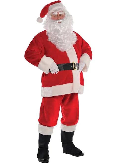 Amscan Men's Plush Santa Suit