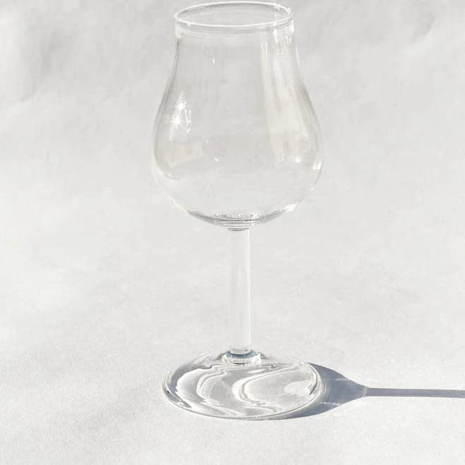Hand Blown Tall Wine Glass
