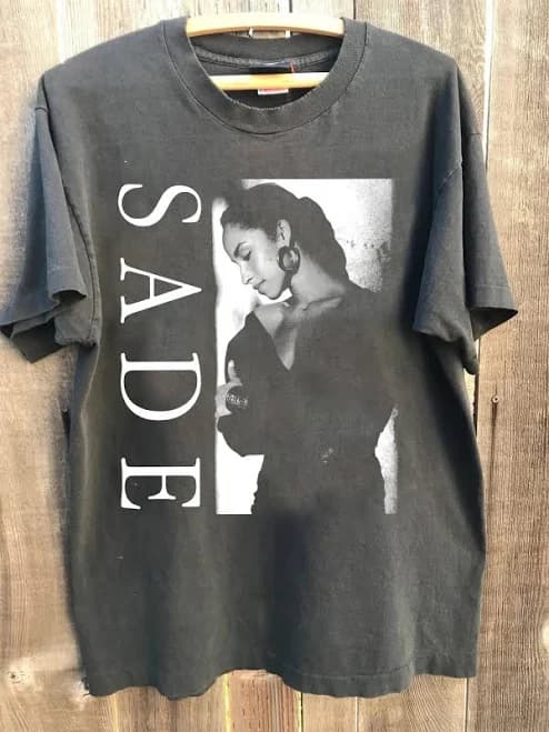 Vintage Sade 90s Concert T-Shirt: Unisex Pop Music Tee