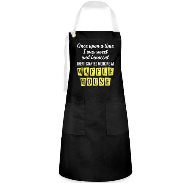 Innocent Then I Started Working At Waffle House Aprons | High Quality Artisan Apron - black/white - Available in all sizes | Waffle House, Waffle