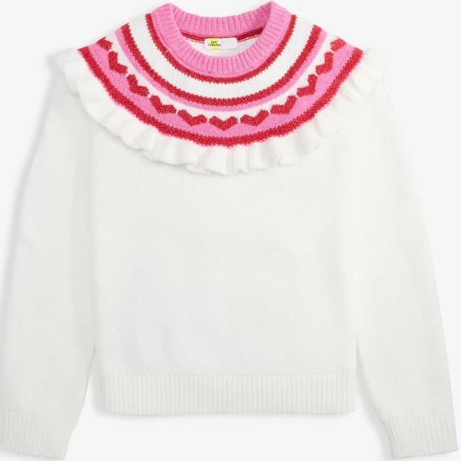 Epic Threads Girls Heart Fair Isle Sweater