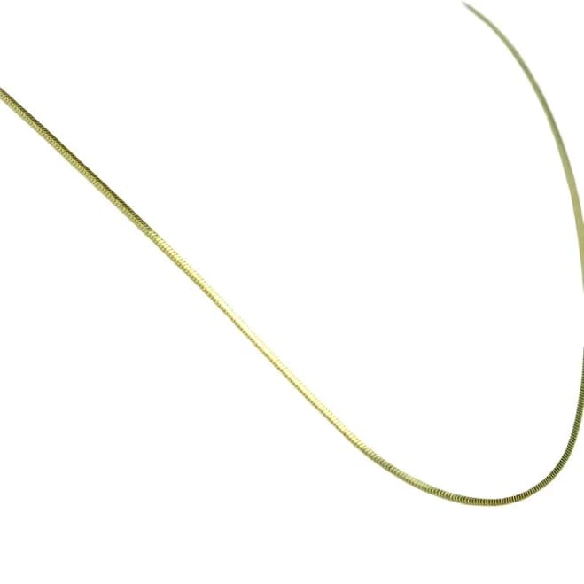 14K Gold Snake Chain Necklace, 50cm