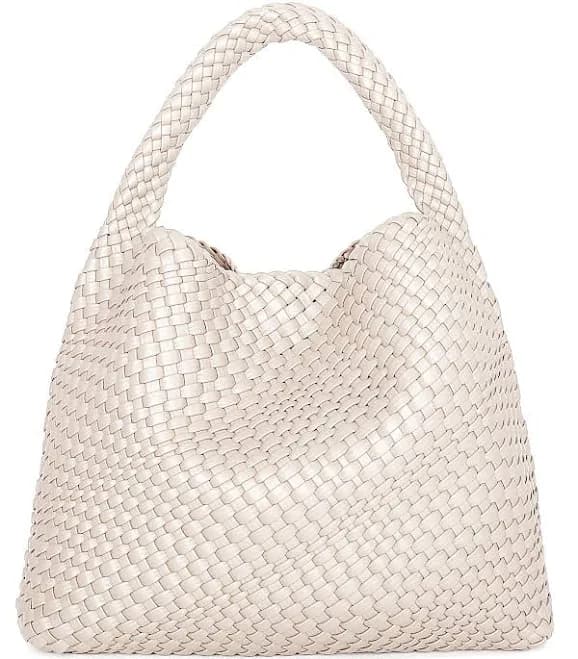 AUACDIY Women's Woven Vegan Leather Tote Bag