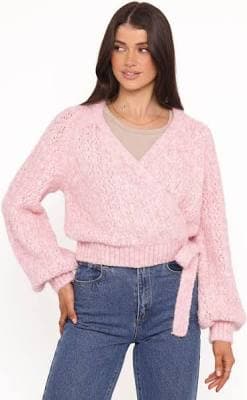 Petal & Pup Women's Etta Ballet Wrap Knit Sweater