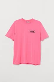 Men's Neon orange Printed T-shirt | H&M